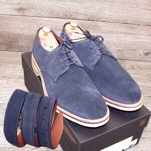 * NIB * $443 Allen Edmonds NOMAD 12 D + Matching Belt 34 - Navy * add $15 Trees